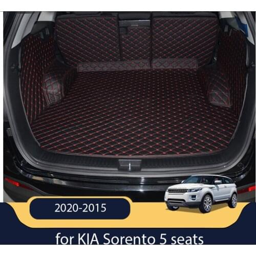 Good quality! Special car trunk mats for KIA Sorento 5 seats 2020-2015 waterproof cargo liner mats boot carpets for Sorento 2019