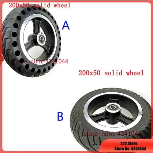 Mobility Scooter wheelchair wheels 200 x 50 tyre (8x2) Solid Tire and alloy wheel hub Fits Gas Scooter Electric Scooter Vehicle
