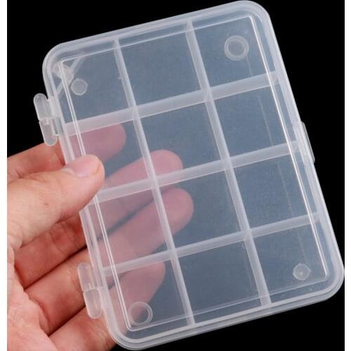 LUSHAZER Fishing Box12CompartmentsPlastic Storage CaseFishing Accessories lure Hook Boxes