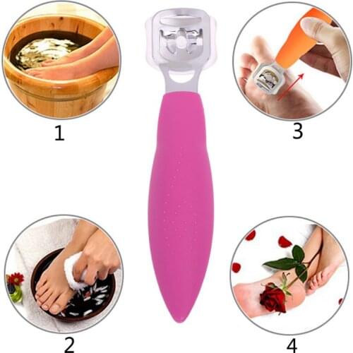 Pedicure Callus Shaver Foot Hard Tough Skin Corn Remover Cutter Razor & 10 Blade C1FF