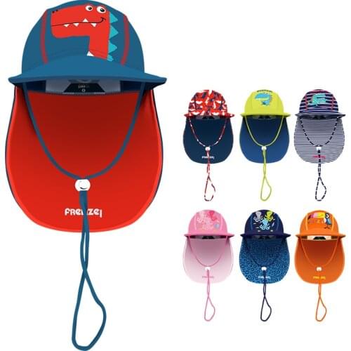 Beach Anti UV Sun Protection Swimming Sun Hat 1-12 Years Baby Girl Boy Children Kids Sun Hats Breathable Neck Protection Outdoor