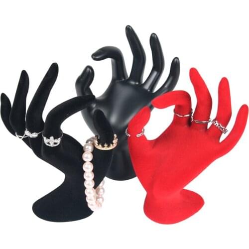 Polyresin Hand Form Jewelry Display Bracelet Ring Stand Holder Elegant XIN-Shipping