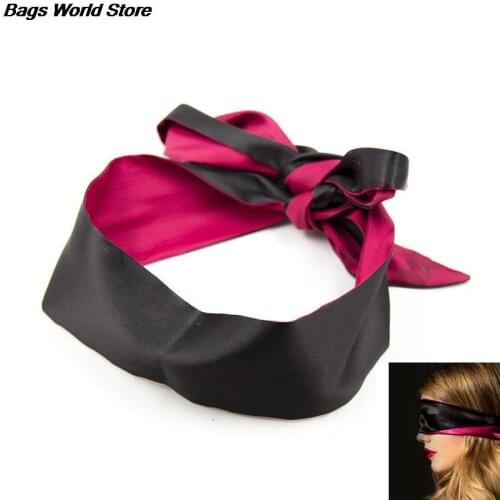 Sexy Satin Eye Mask Black Blindfolded Patch Fetish For Sex Game Erotic Costumes Sexy Lingerie Porn Masque For Sex Toys