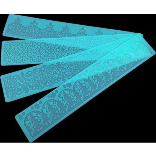 Silicone Lace Fondant Cake Decorating Tools Baking Mat Embossing Gum Paste Mold