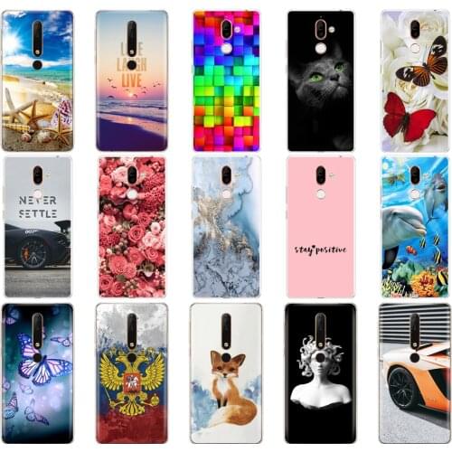 Silicon Case For Nokia 6 6.1 7 plus 8 9 nokia 6 2018 x5 x6 Case Painting Soft TPU Back Phone Cover Full Protection Coque Bumper