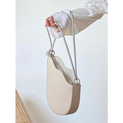 Retro Baguette Bag Women Trendy Armpit Bag pu Leather Female Small Subaxillary Bags Casual Shoulder Bag Lady Handbag Bolso sac