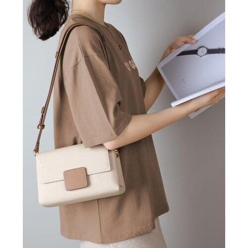 Light Luxury Brand Simple Design Crossbody Bags for Women 2021 Fashion Trend Female Shoulder Bag Genuine Leather Messenger Bag