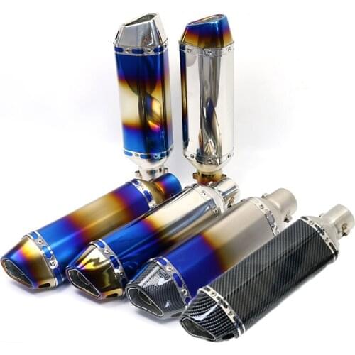 51MM Universal Motorcycle Exhaust Pipe Muffler Scooter pitbike escape moto motocross piaggio cafe racer trk 502 with DB Killer