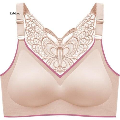 Women Bra Push Up Womens Underwear Seamless Lingerie Lace Bralette with Pad Vest Top Plus Size 2021 New