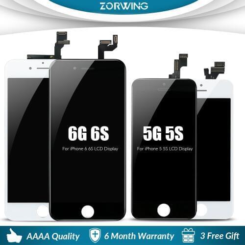 AAAA LCD For iPhone 5 5S 6 6S 7 8 Plus LCD Screen Display for iphone 6 S 6S Plus Lcd Digitizer Touch Screen Replacement Assembly