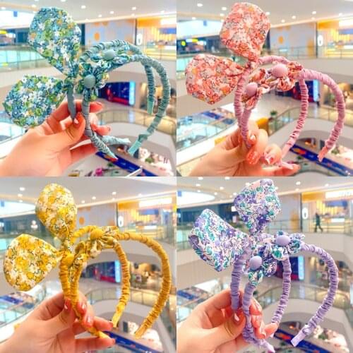 2/3 Pcs/Set Children Cute Colors Sweet Flower Bow Hairbands Baby Girls Lovely Hair Hoop Headbands Kids Hair Accessories