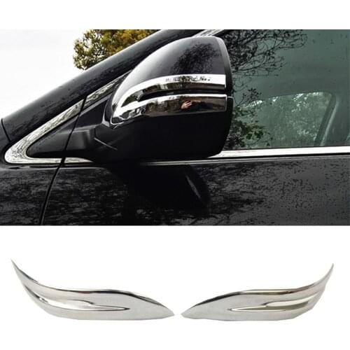 For Honda CRV CR-V 2012 2013 2014 Car ABS Chrome Back Rear View Rearview Side Mirror Strip Stick Trim Panel 2pcs