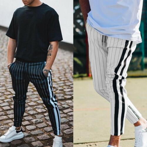 2019 Hirigin Mens Slim Fit Tracksuit Sport Gym Skinny Jogging Joggers Sweat Pants Trousers UK