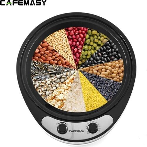 2021 New Home Electric Coffee Roaster Machine Non-stick Coating Small Electric Baking Tools Automatic Coffee Bean Baking Machine