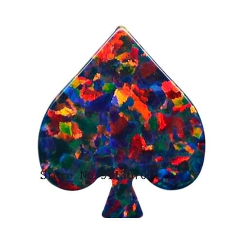 50pcs Opal pendant ACE shape custom opal jewelry size 11*13mm opal pendant