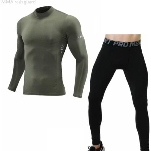 Long underwear Sets For Mens Clothing Winter first Layer Warm T-shirt Leggings Thermal Tights Shirt Jogging skin care kits