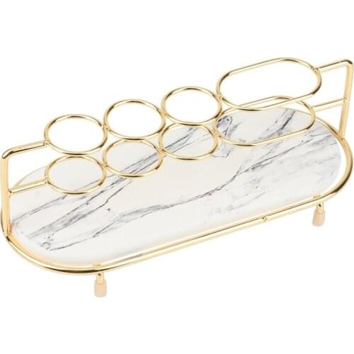 Eectric Toothbrush Holder Light Luxury Bathroom Shelf Washing Table Diatom Mud Absorbent Pad Storage Rack