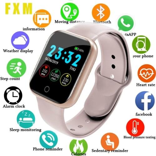 2020 Top Electronic digital watch Men Women Blood Pressure Heart Rate Waterproof Tracker Sport Clock Watch Smart For Android IOS