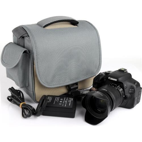 Canvas DSLR Camera Bag For Canon 60D 600D 650D 77D 760D 6D 6D Mark II 60Da 70D 7D 7D Mark II 80D 90D SX60 5Ds T6i T5i T5