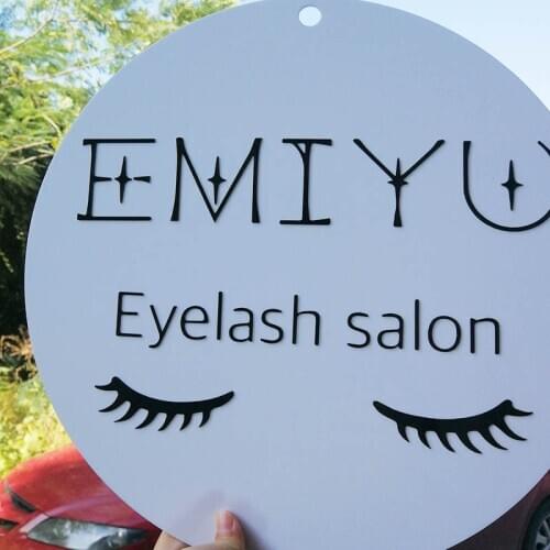 Custom Acrylic Shop Name Sign, Personalized Salon Shop Store Logo Welcome Sign for Decors