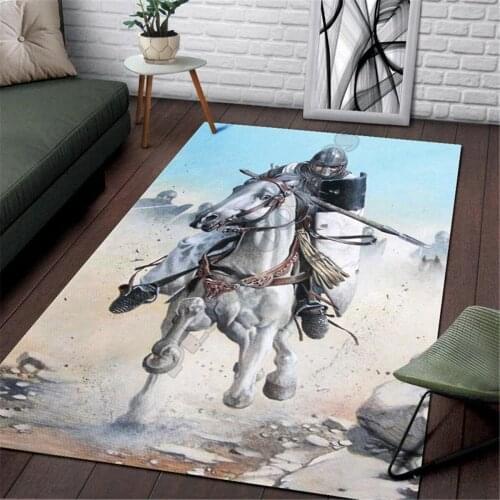 Knights Templar Area Rug 3D All Over Printed Non-slip Mat Dining Room Living Room Soft Bedroom Carpet 12