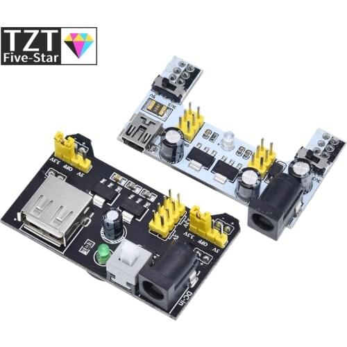 MB102 Breadboard Power Supply Module /MB102 white Breadboard Dedicated Power Module 2-way 3.3V 5V MB-102 Solderless Bread Board