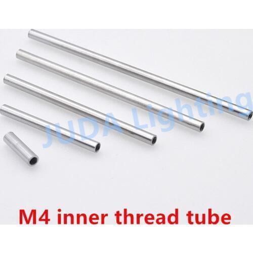 Metric inner tooth connecting tube connecting screw rod M4 inner tooth tube pipe M4 thread straight tube lighting accessories