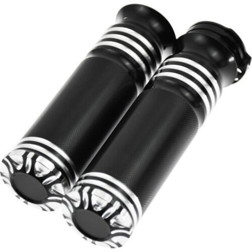 Motorcycle 1'' Accessories Grips Black Handlebar Aluminum Without LOGO For Harley Touring Sportster Dyna Softail VRSC