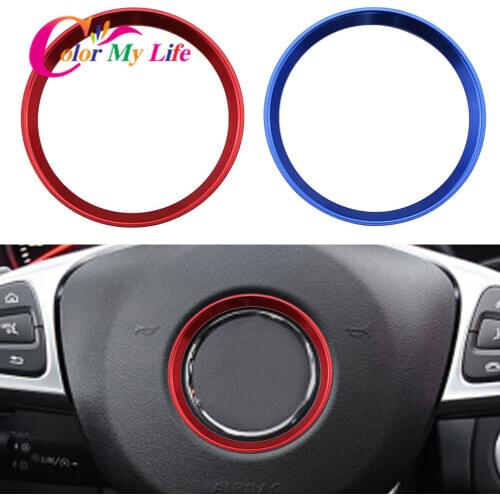 Color My Life Car Steering Wheel Circle Ring Cover Trim Sticker for Mercedes Benz B180 B200 B220 B250 B260 W245 W246 2015 - 2019