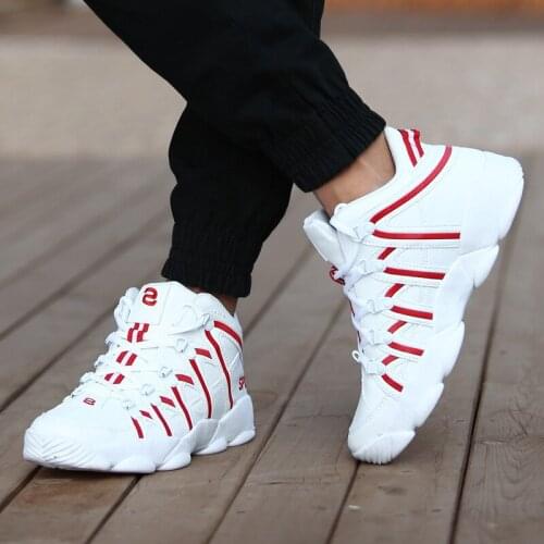 Spring New Wild Sports Shoes Mens Shoes Non-Slip Breathable Casual Shoes Fashion Lncrease Couple Running Shoes Basketball Shoes