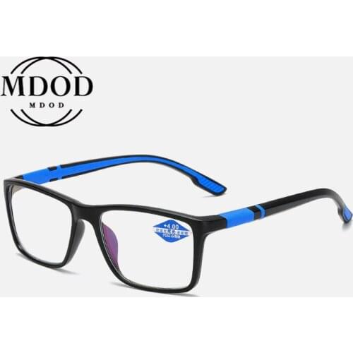 New Invisible Anti-Blue Light Dual-Light Reading Glasses See Far See Near Multifunctional And Portable Elderly Glasses