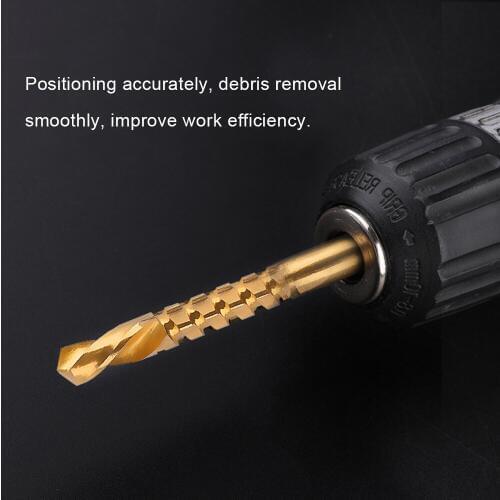 6Pcs Woodworking Sawtooth Drill High Speed Saw Drilling Pull Groove Drill Electric Drill Woodworking Metal Drill Bit 3-8mm