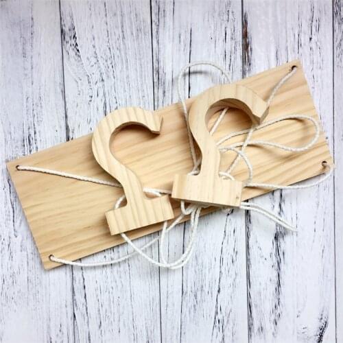 Clothing Baby Shoes Hook Rack Board Christmas gift Nordic wood storage Hanging hanger Child room decoration Home craft DIY INS
