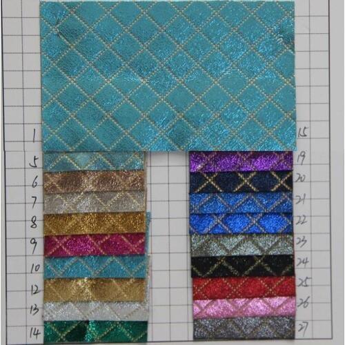 High quality squares synthetic PU leather fashion decoration artificial leather material packaging leather fabric
