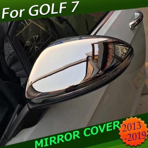 1 Pair For VW GOLF 7 MK7 MK7.5 GTI R GTE GTD 2013 2019 Touran 2016 2017 Side Rear view Mirror Cover Replacement Caps