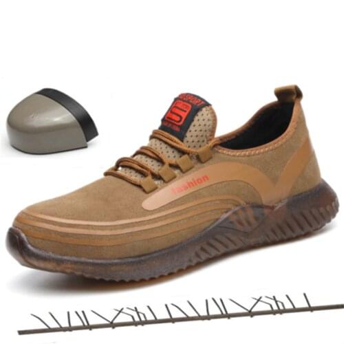 2020 Brand Steel Toe Safety Shoes Men Women Work Boots Impact Resistant Men Shoes Indestructible Designer Shoes Sneakers