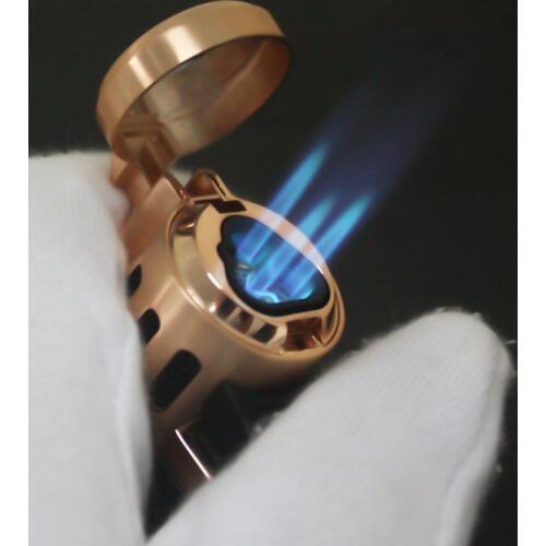 2020 Cohiba Same Powerful Triple Torch Lighter Jobon Jet Turbo Windproof Lighter 3 Blue Fire Pen Spray Gun Metal Cigar Lighter