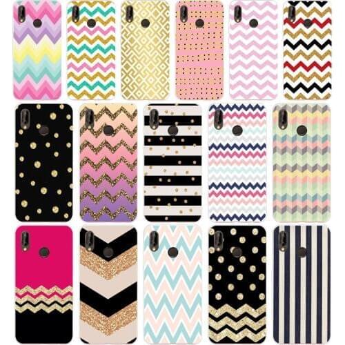 36AA gold pink black Glitter Wave point dot Silicone TPU Protective Cover Phone Case On For Huawei P20 30 Pro Lite Case Soft