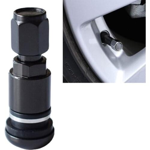 4 Pcs Universal Car Tubeless Aluminum Alloy Air Bicycle Tire Valves Stems Caps Tyre Wheel Round Cover Auto Accessories