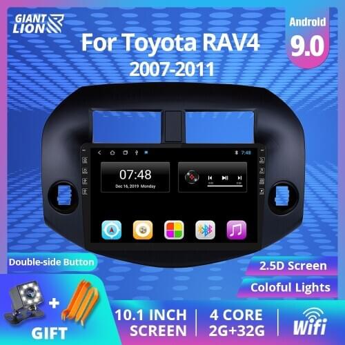 2din Android 9.0 Car Radio For Toyota Rav4 2007-2011 Car Navigation GPS Multimedia Radio Stereo Video Player 2Din Dvd Player