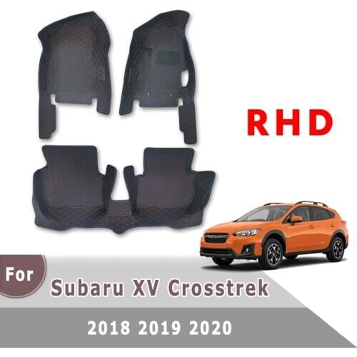 Car Floor Mats For Subaru XV 2018 2019 2020 Auto Interior Accessories Covers Front Rear Side Carpets Waterproof Rugs