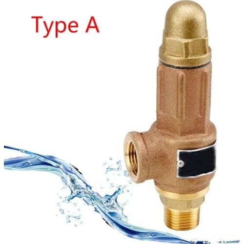 DN15 DN20 DN25 Bronze Safety Valve Adjustable Pressure Relief Valve Steam Safety Valve with handle For Water Heater Boiler