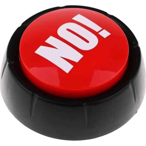 Yes No Sorry Maybe Button Gag Sound Button Toy Amusing Prank Event Party Tool Funny Trick Practical Jokes Toy for Children Kids