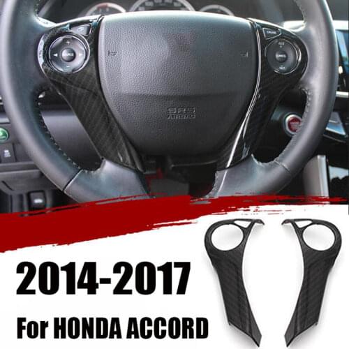 ABS Chrome steering wheel decorative cover trim for Honda Accord 9th 2014 2015