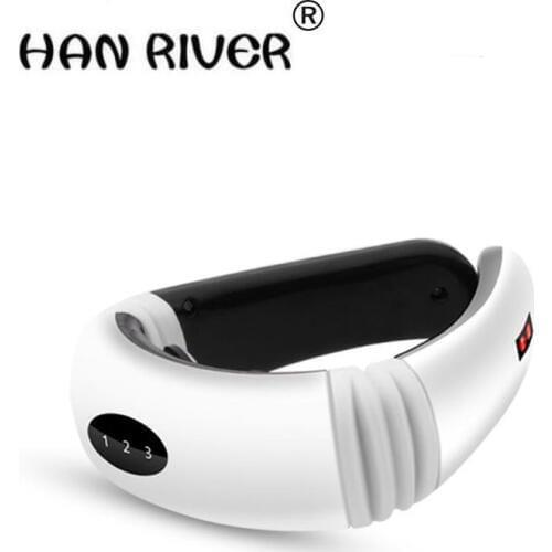 HANRIVER 2018 Cervical spine massager neck meridian heating power kneading full-body massage neck household intelligent pulse
