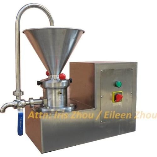 Used for many industry soy sauce, jam, peanut butter, butter and beverage sunflower seed peanut butter colloid mill machine