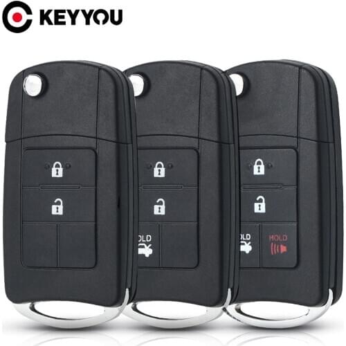 KEYYOU 2/3/4 Buttons Modified Filp Folding Remote Car Key Shell Fob Case For Toyota Camry RAV4 Corolla TOY43 Blade Key Case