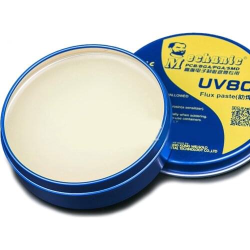 MECHANIC MCN-UV80 No-clean Paste Flux Soldering Tin BGA solder flux Electric Soldering Iron Welding Fluxes For PCB/BGA/PGA/SMD