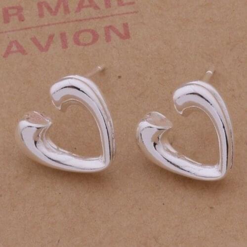 AE189 Trendy wholesale earrings , fashion jewelry , Ox horn heart /bhyajzfa bilajzsa