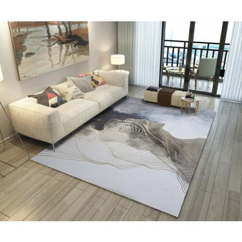 Fashion Modern Geometric abstraction Color Abstract Antiskid Waterproof Bedroom Living Room Door Mat Bedside Carpet Decor Rug